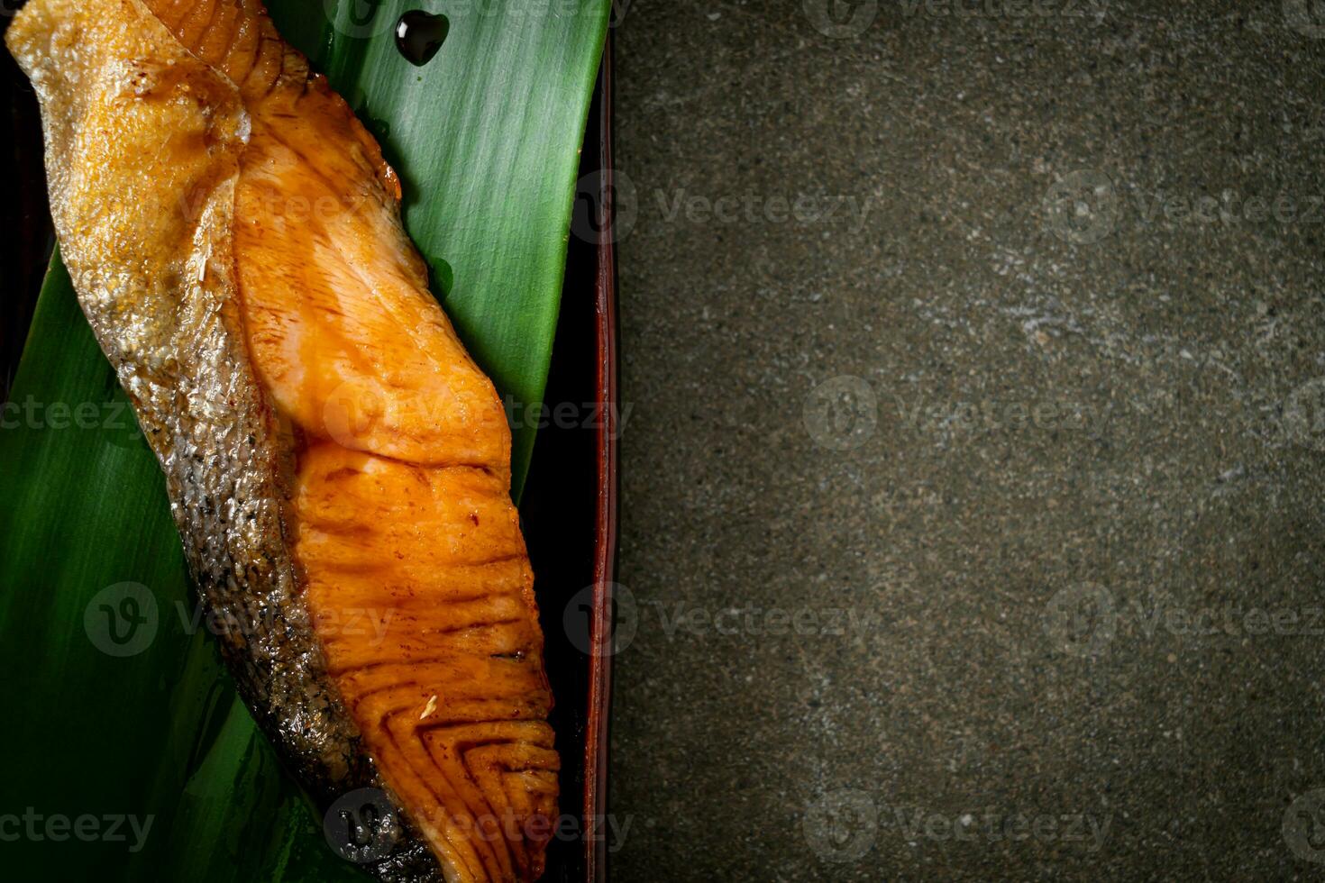 Grilled Salmon Steak with Soy Sauce photo