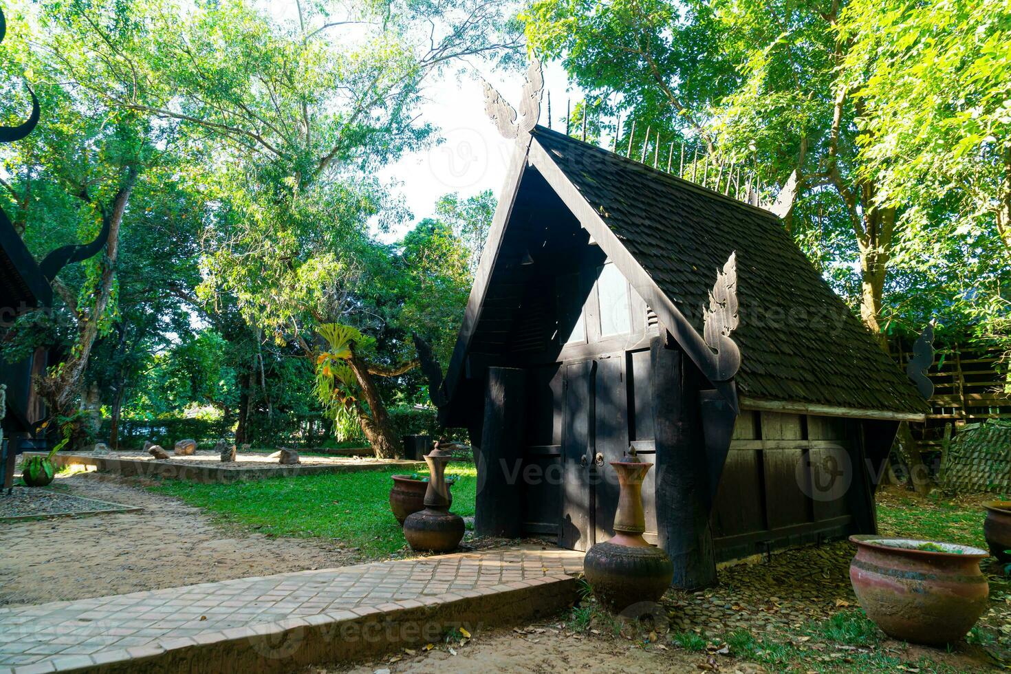 Baan Dam Museum or Black House, one of the famous place and landmark in Chiang Rai photo