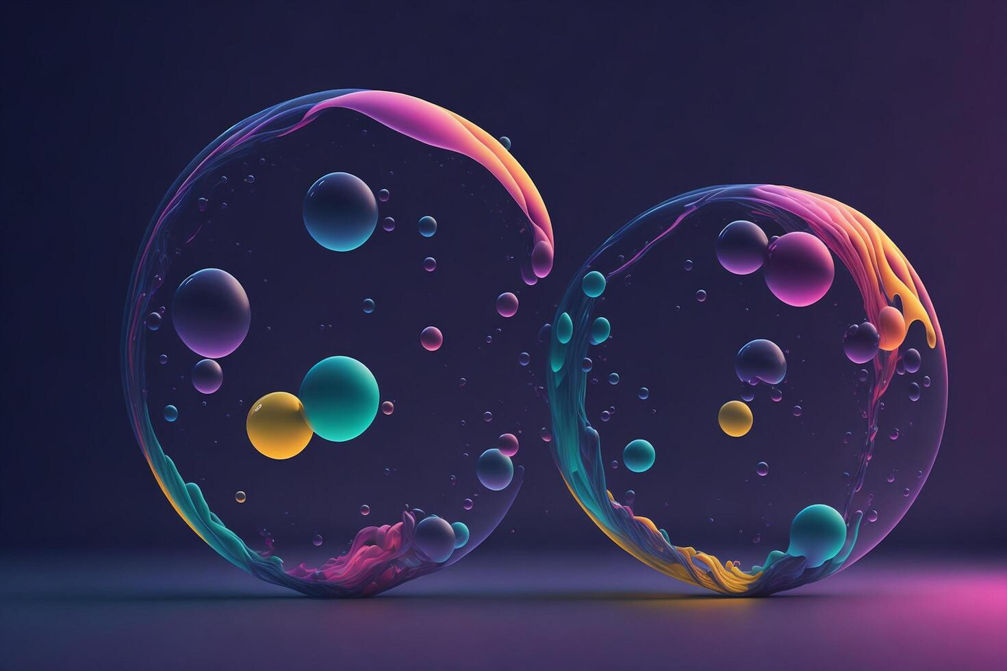 colorful bubble background photo