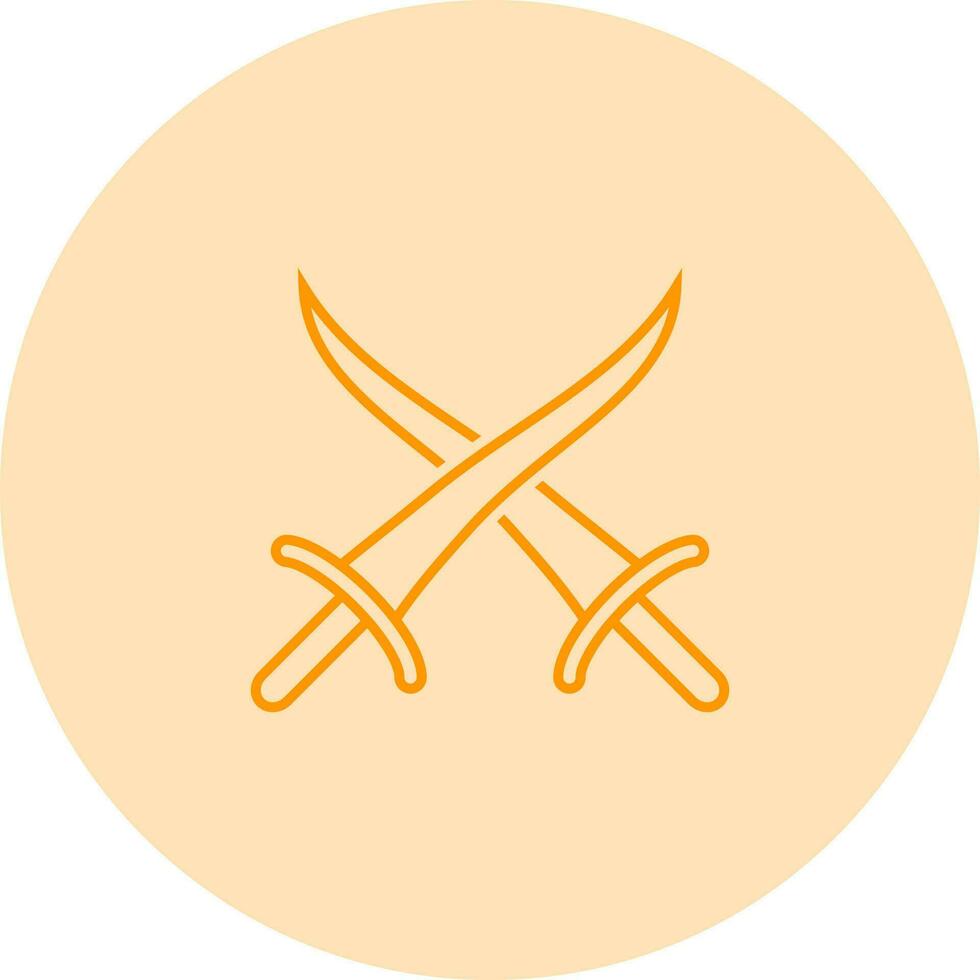 Sword Fighting Vector Icon