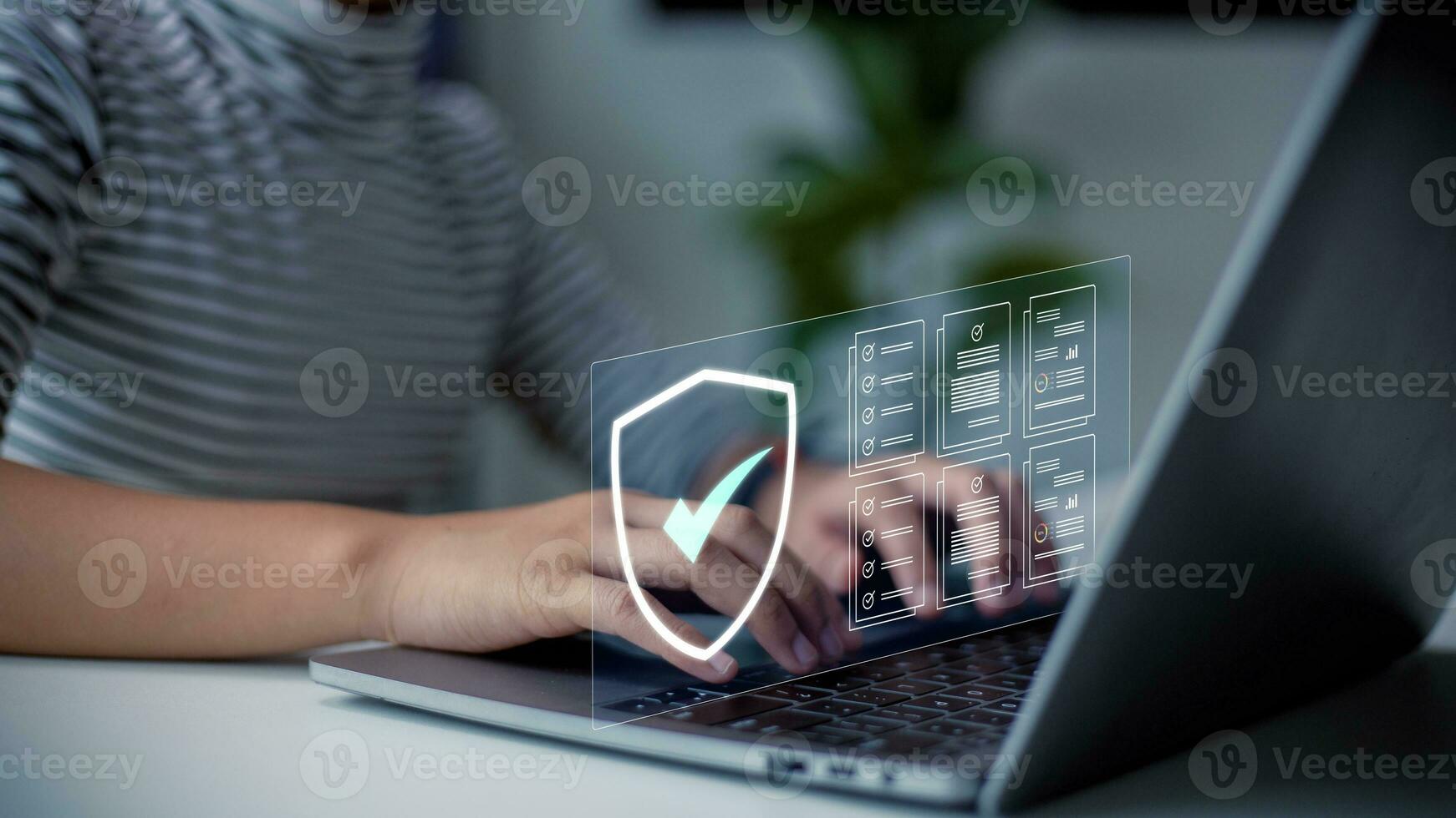 Cyber security and network protection with cybersecurity experts working on secure access internet to protect servers against cybercrime photo