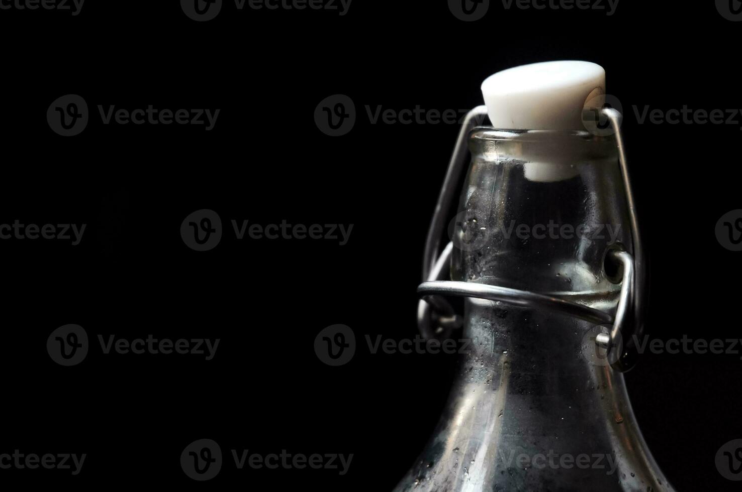 Isolated drinking water glass bottle photo