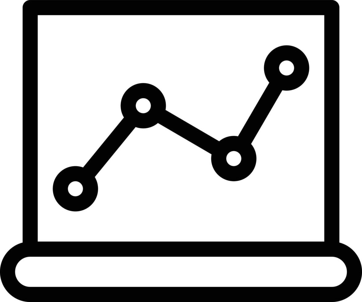 ilustración de vector de computadora portátil en un fondo. símbolos de calidad premium. iconos vectoriales para concepto y diseño gráfico.