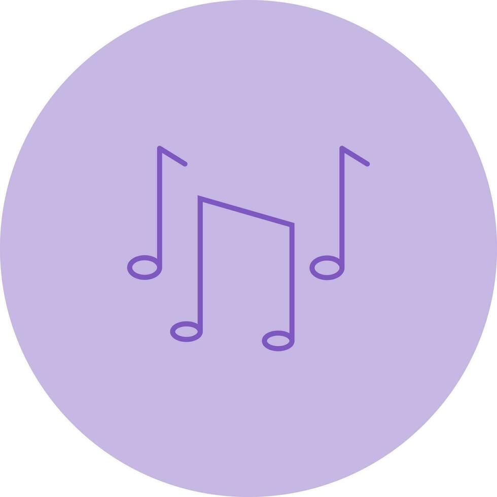 icono de vector de notas musicales