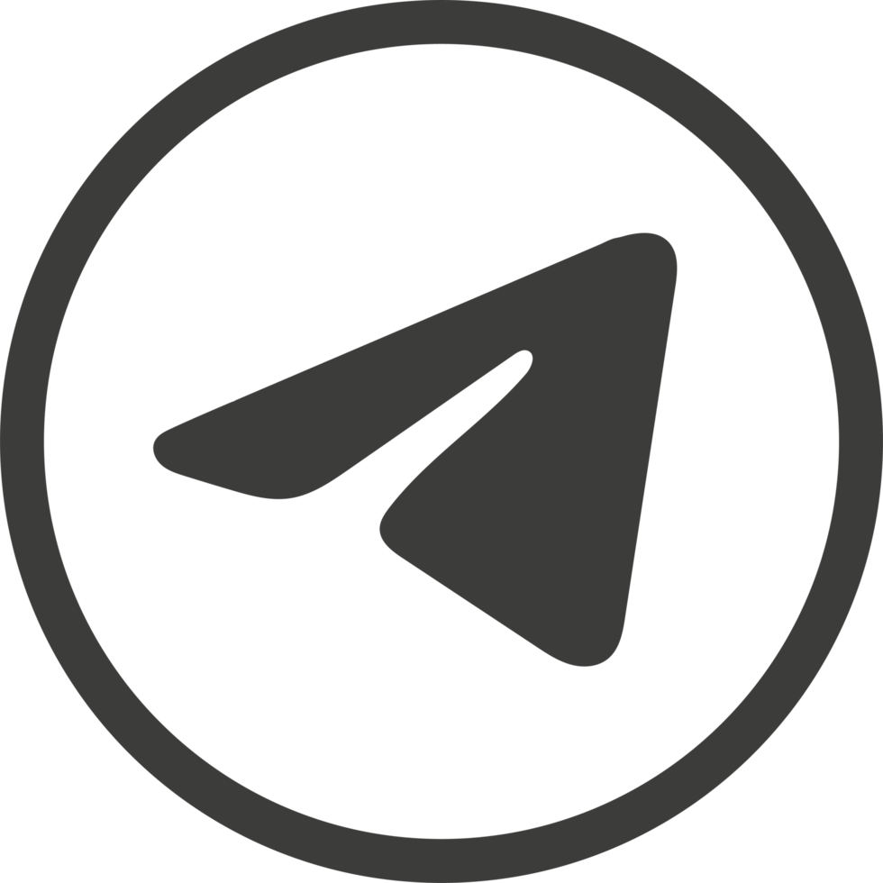 telegram logo icoon, sociaal media icoon png