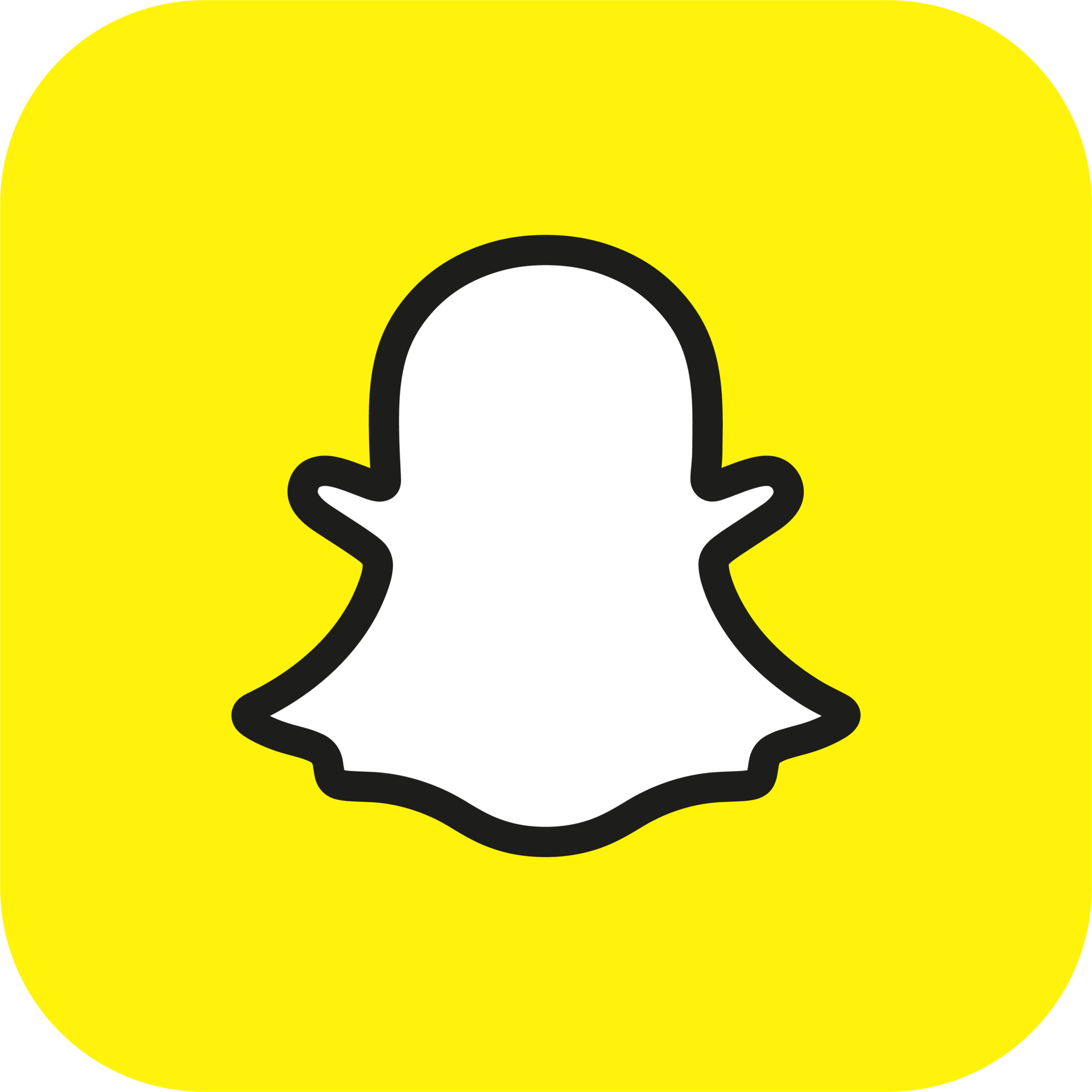 Snapchat logo icon, social media icon 23741087 PNG