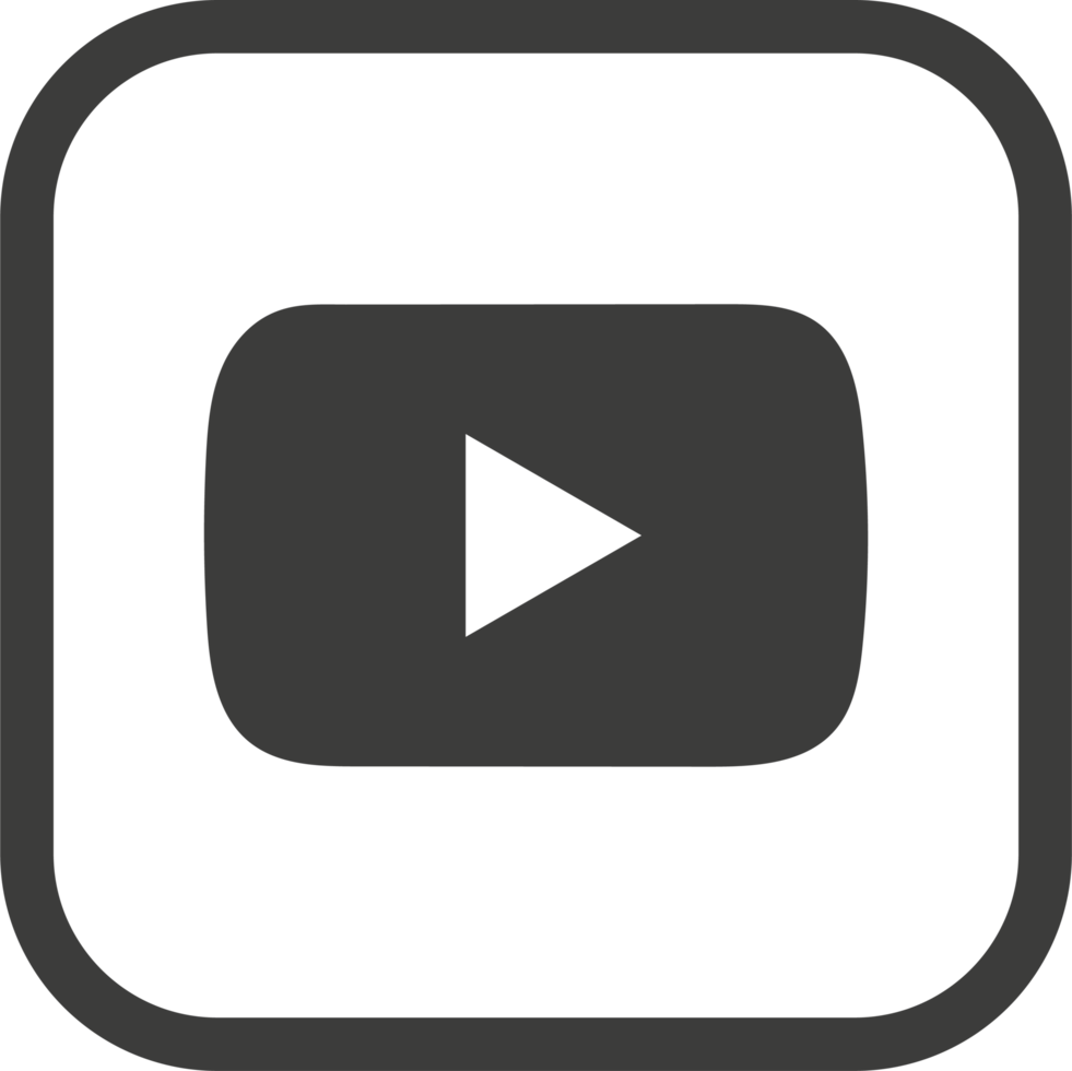 Youtube logo icon, social media icon png