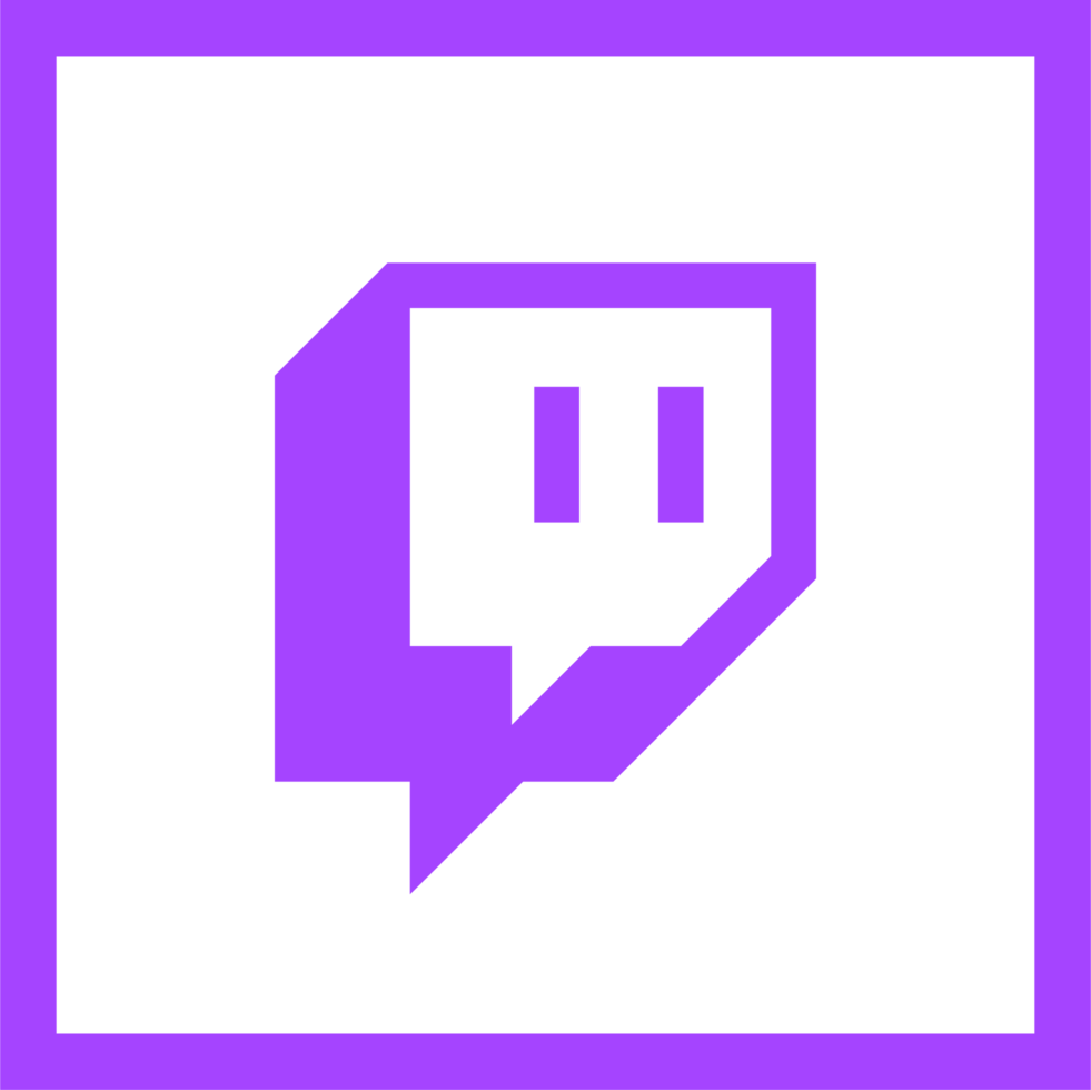 Twitch logo icon, social media icon png