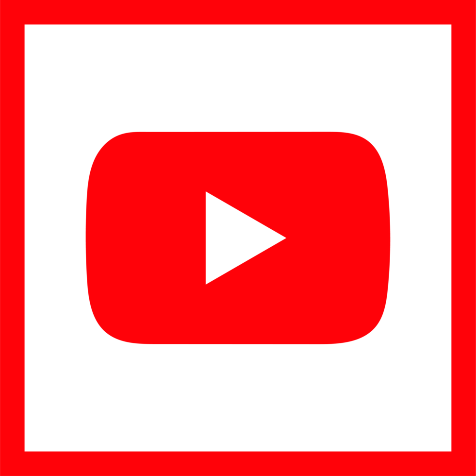 Youtube logo icon, social media icon png