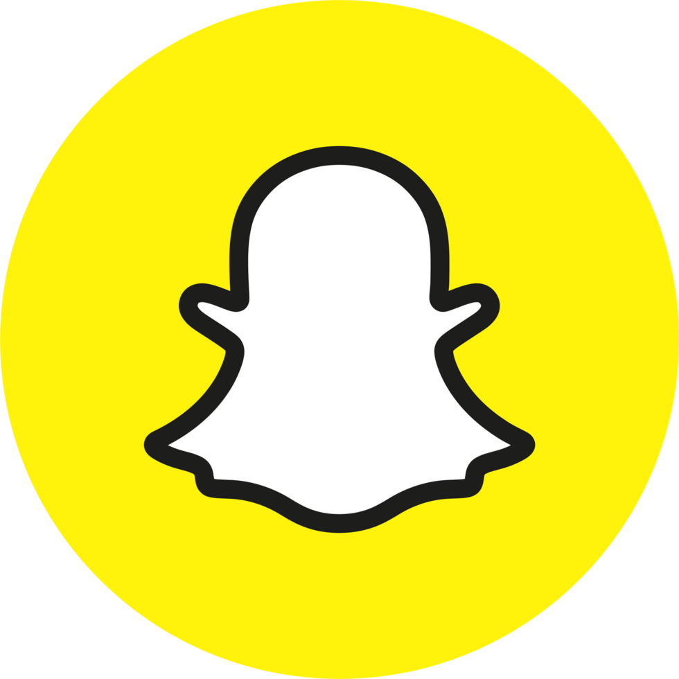 Snapchat logo icon, social media icon png
