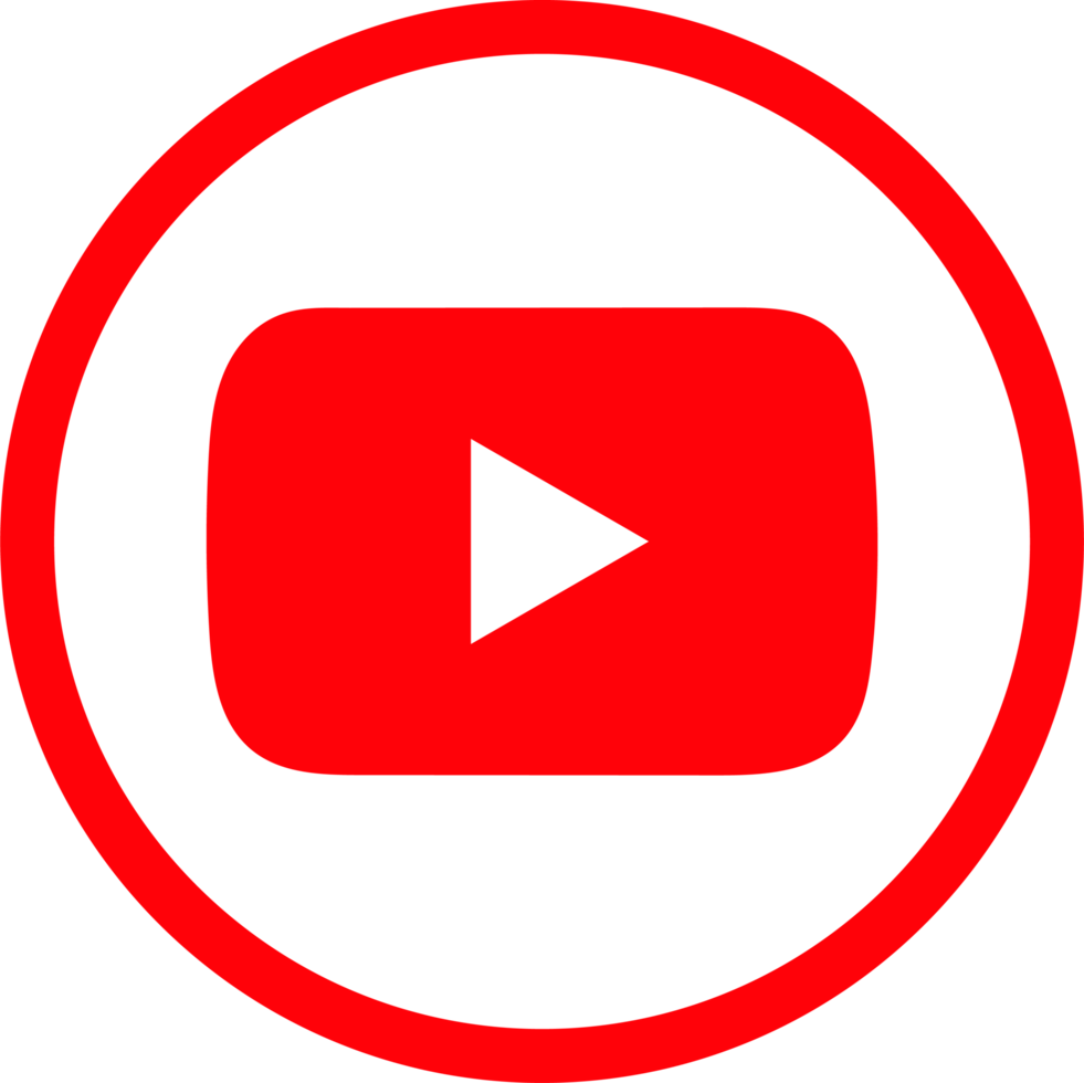 Youtube logo icon, social media icon png