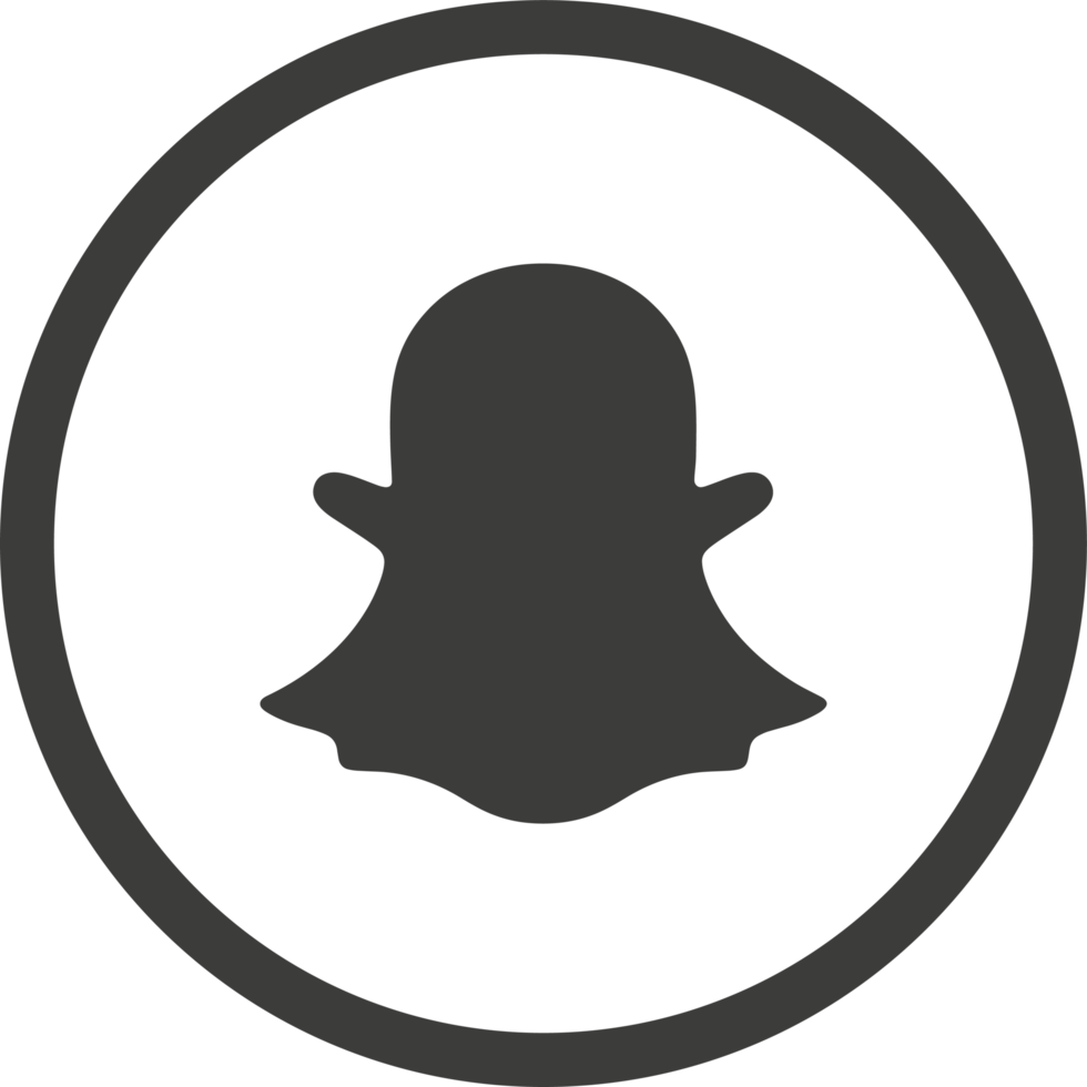 snapchat logo icône, social médias icône png