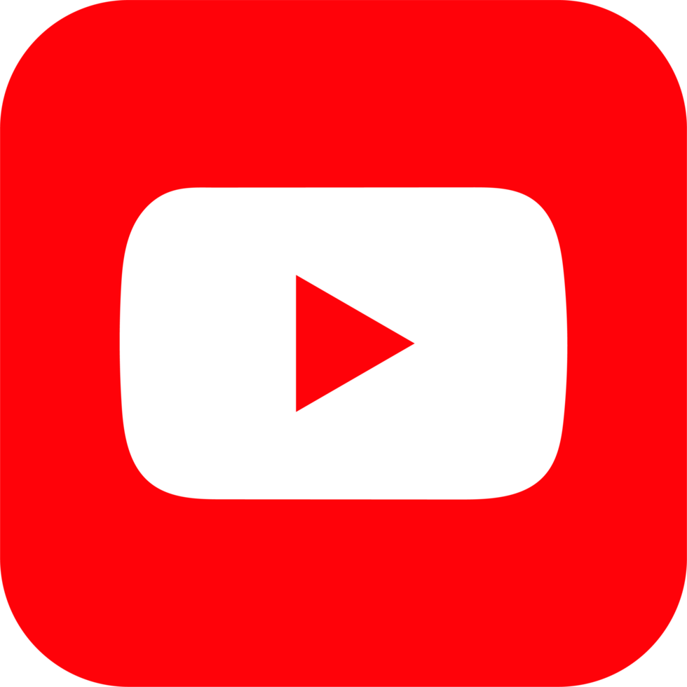 Youtube logo icon, social media icon png