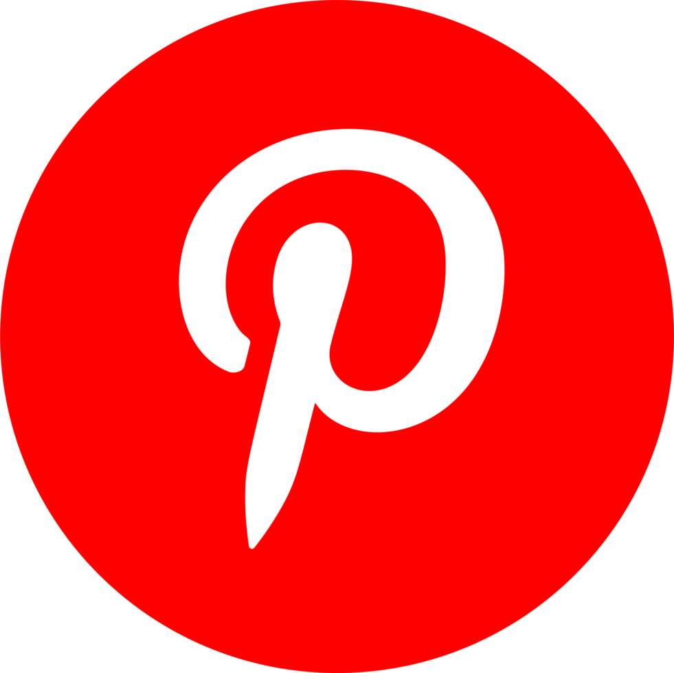 Pinterest logo icon, social media icon 23741202 PNG