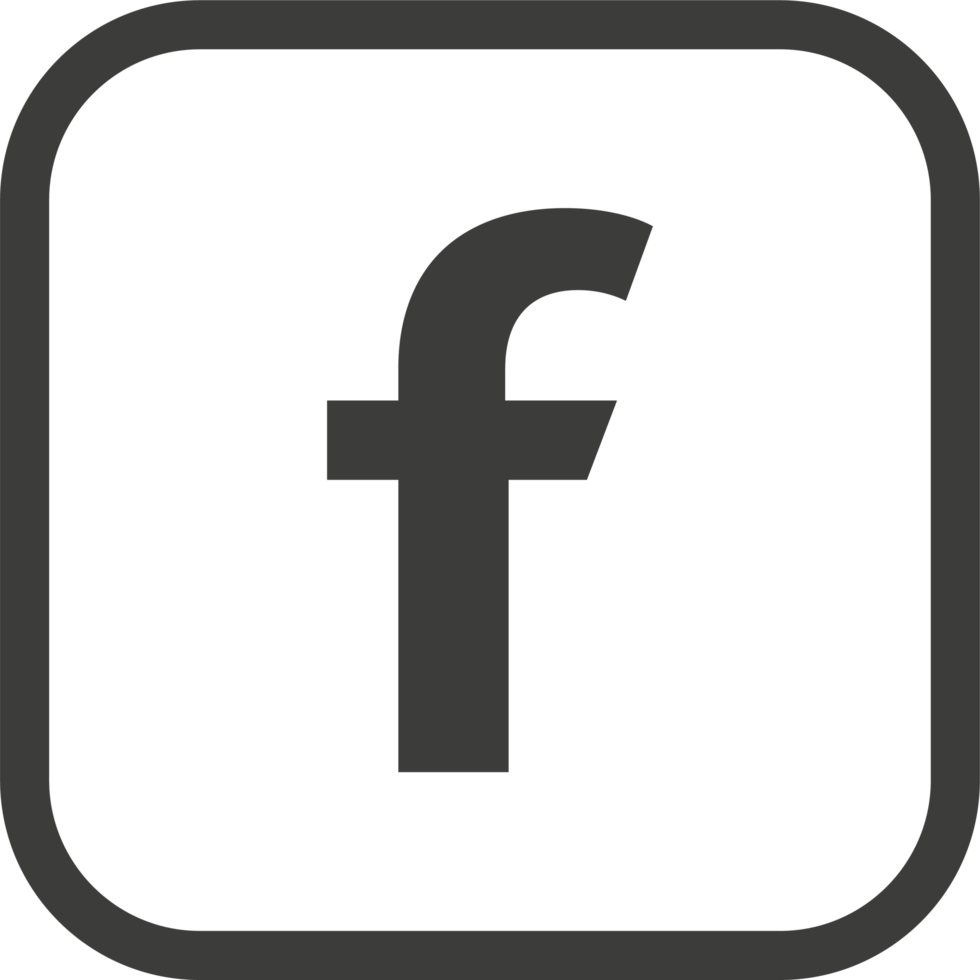 Facebook logo icon, social media icon png