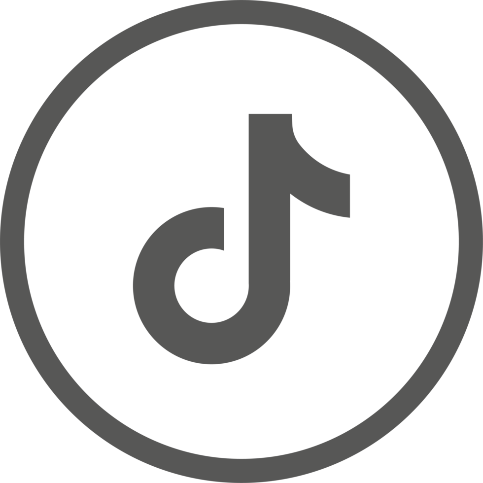 Tiktok logo icon, social media icon png