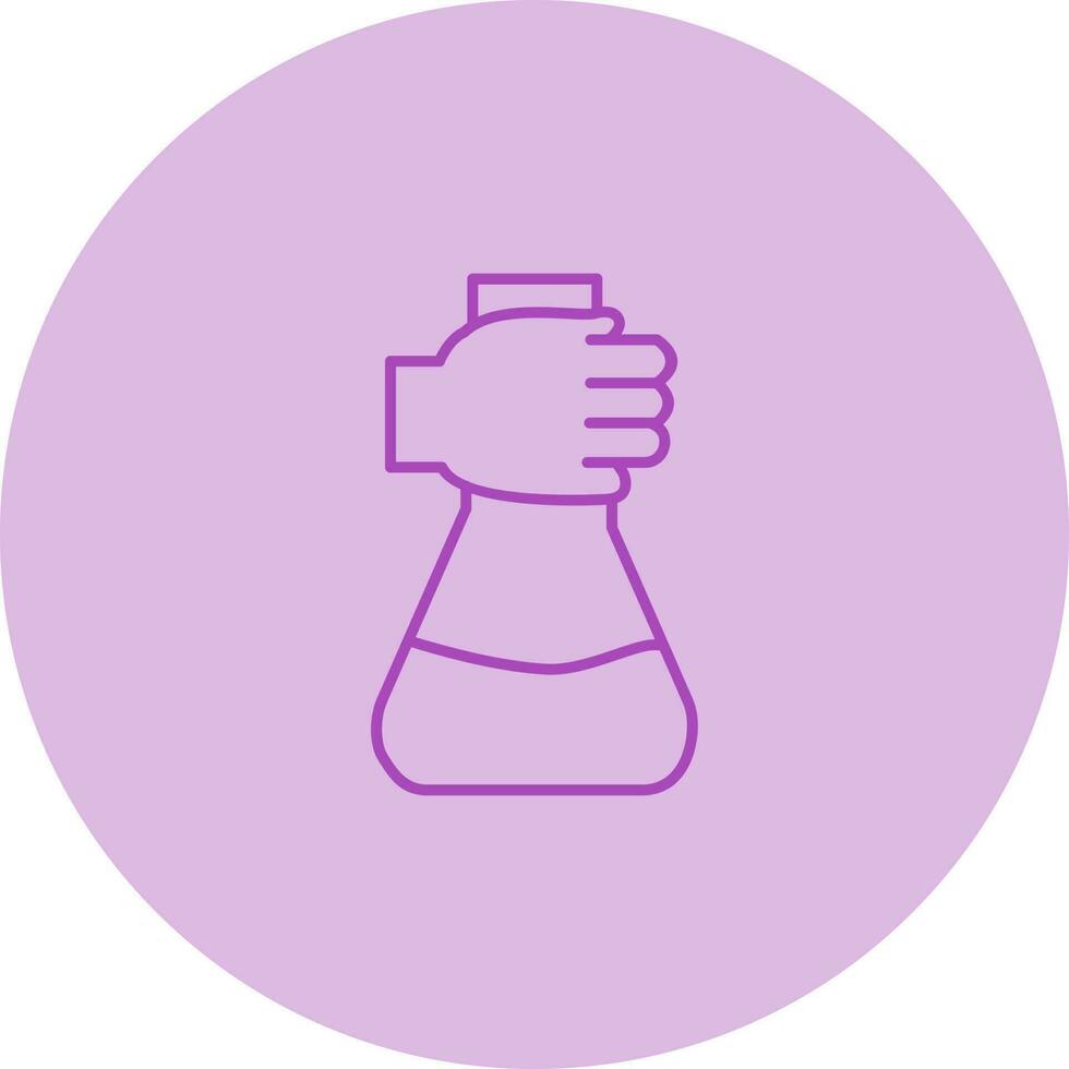 Holding Flask Vector Icon