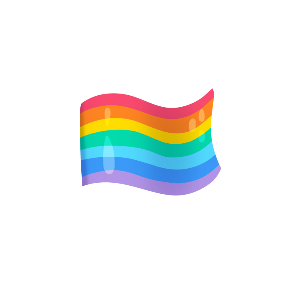 rainbow heart flag png