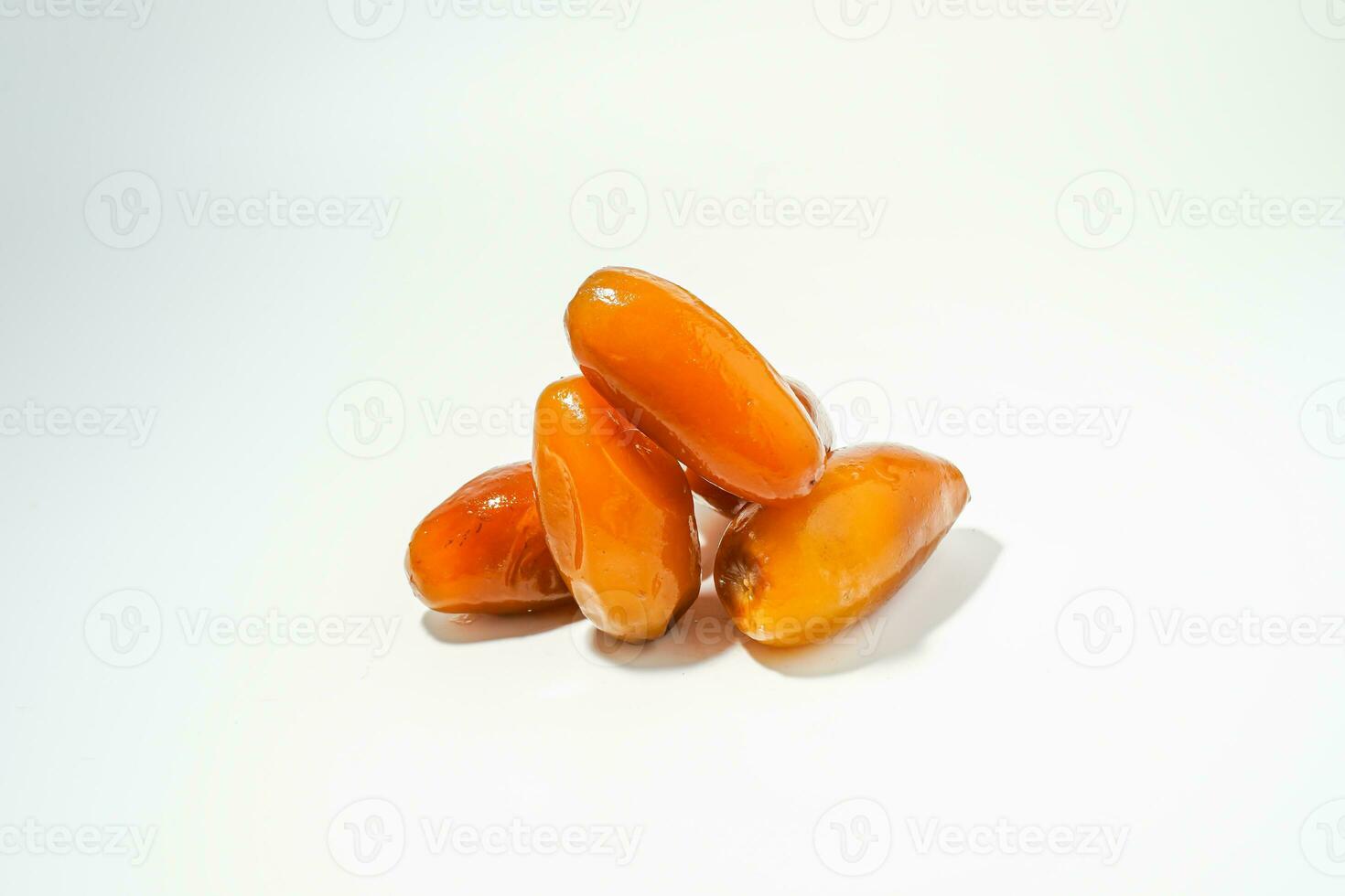 Fresh ripe yellow dates, fresh dates ruthob isolated on white background photo