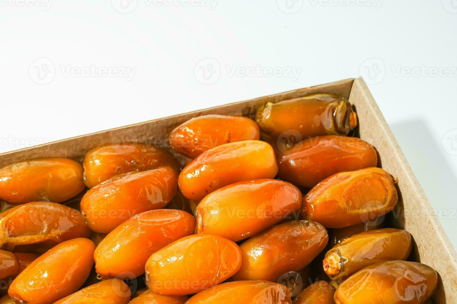 Fresh ripe yellow dates, fresh dates ruthob isolated on white background photo