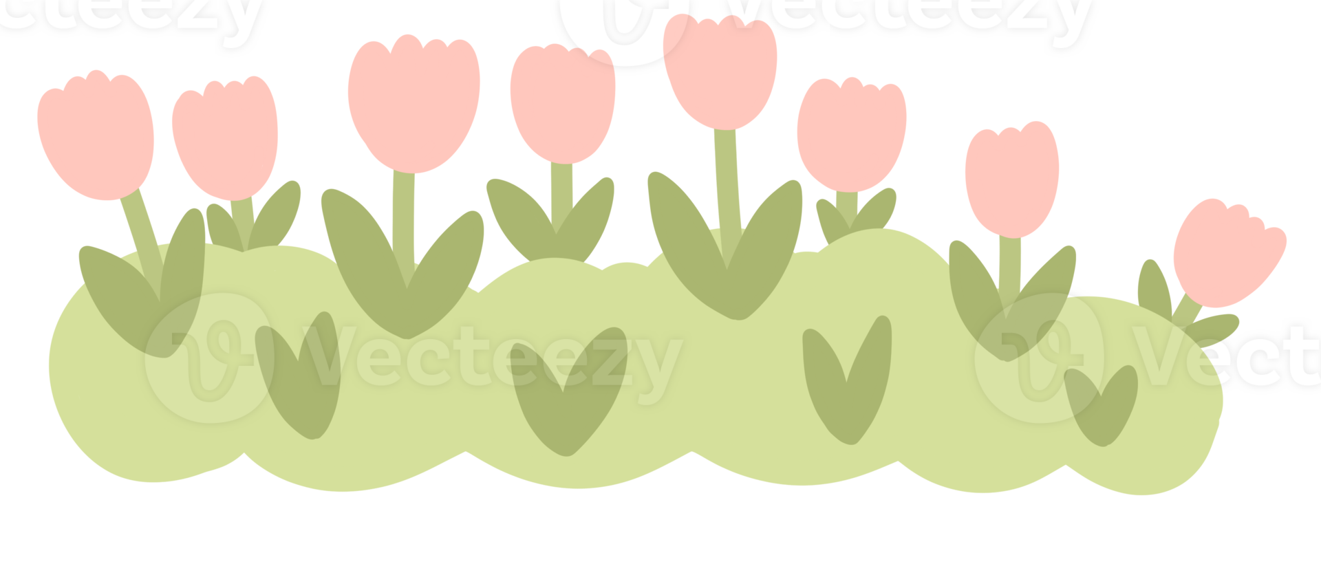 Cute flower field 23742237 PNG