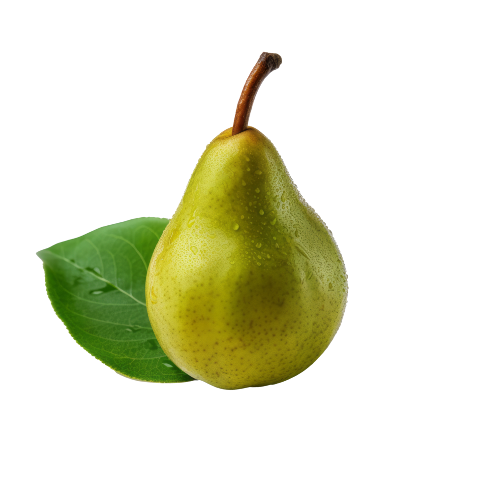 Green pear isolated. Illustration png