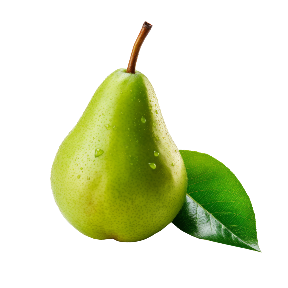 Green pear isolated. Illustration png