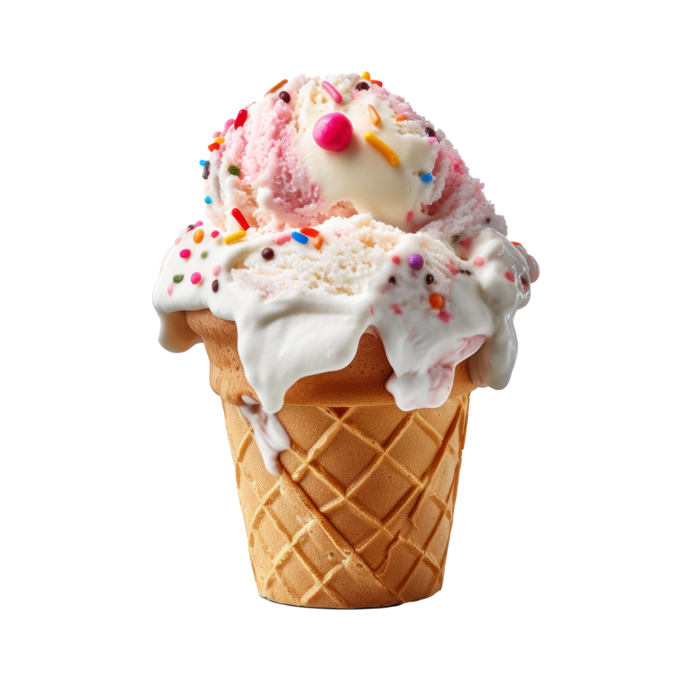 Sweet ice cream. Illustration png