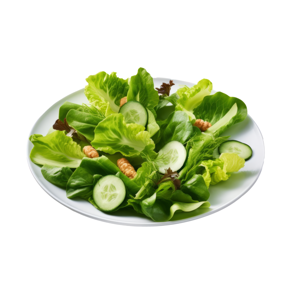 Green fresh salad isolated. Illustration png