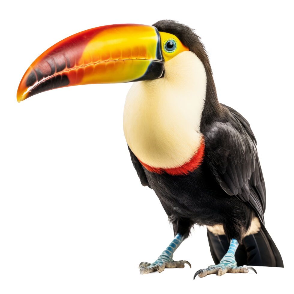 tucano pássaro isolado. ilustração ai generativo png