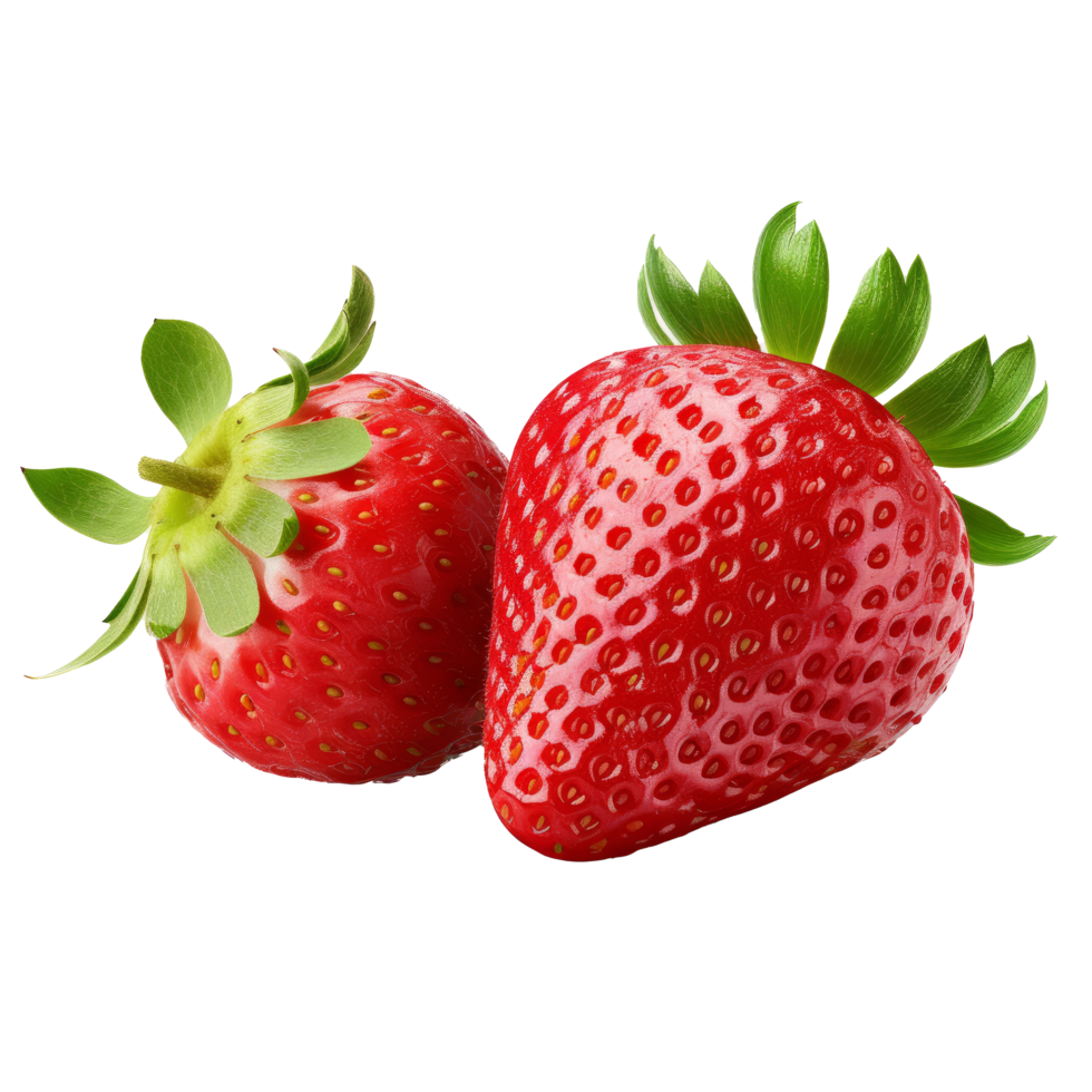 fresas aislado. ilustración ai generativo png