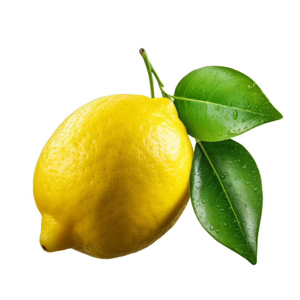 Lemon fruit isolated. Illustration png