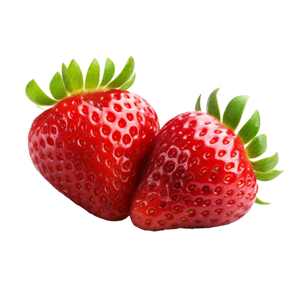 Erdbeeren isoliert. Illustration ai generativ png