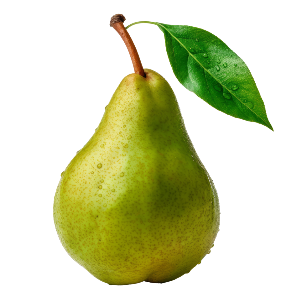 Green pear isolated. Illustration png
