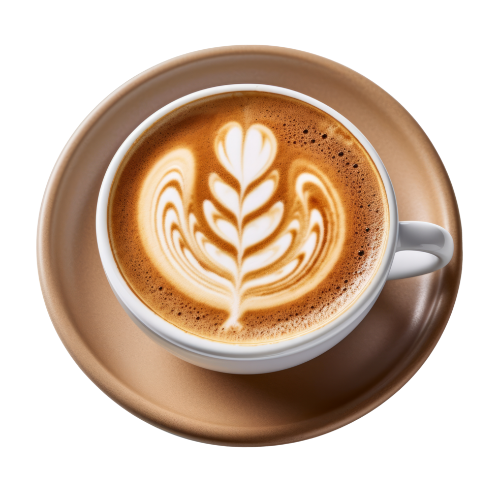 Latte coffe isolated. Illustration png