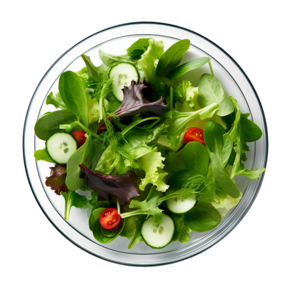 Green fresh salad isolated. Illustration png