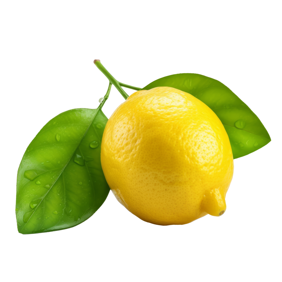 Lemon fruit isolated. Illustration png