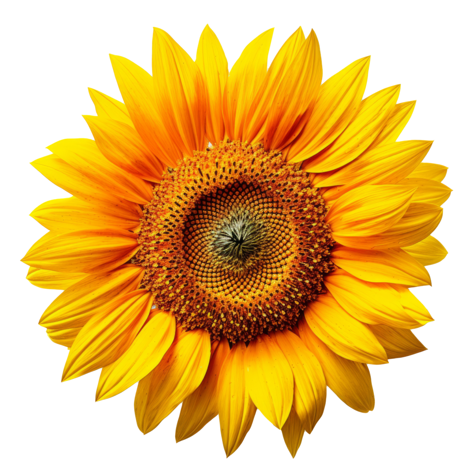 girasol aislado. ilustración ai generativo png