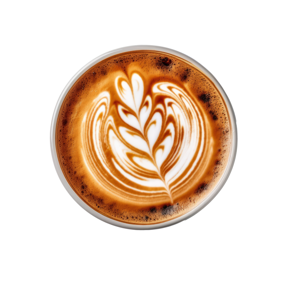 Latte coffe isolated. Illustration png