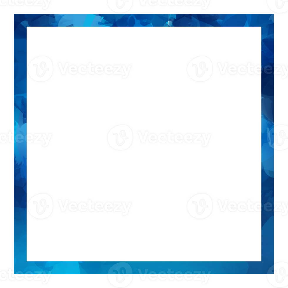 Distressed grunge rectangle frame stamp in blur png