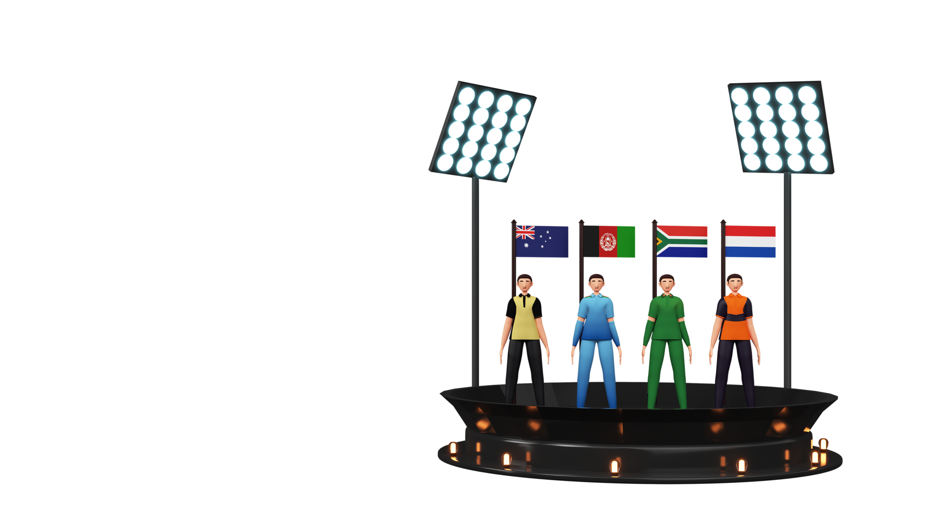 3d-render-of-cricket-team-players-standing-with-their-national-flag-as