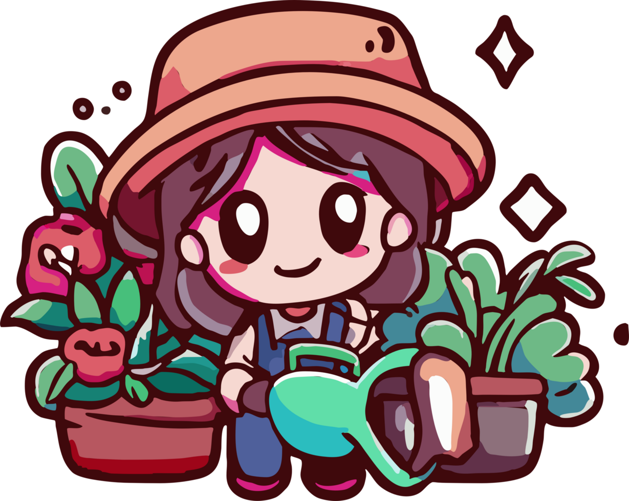 Gardening png graphic clipart design