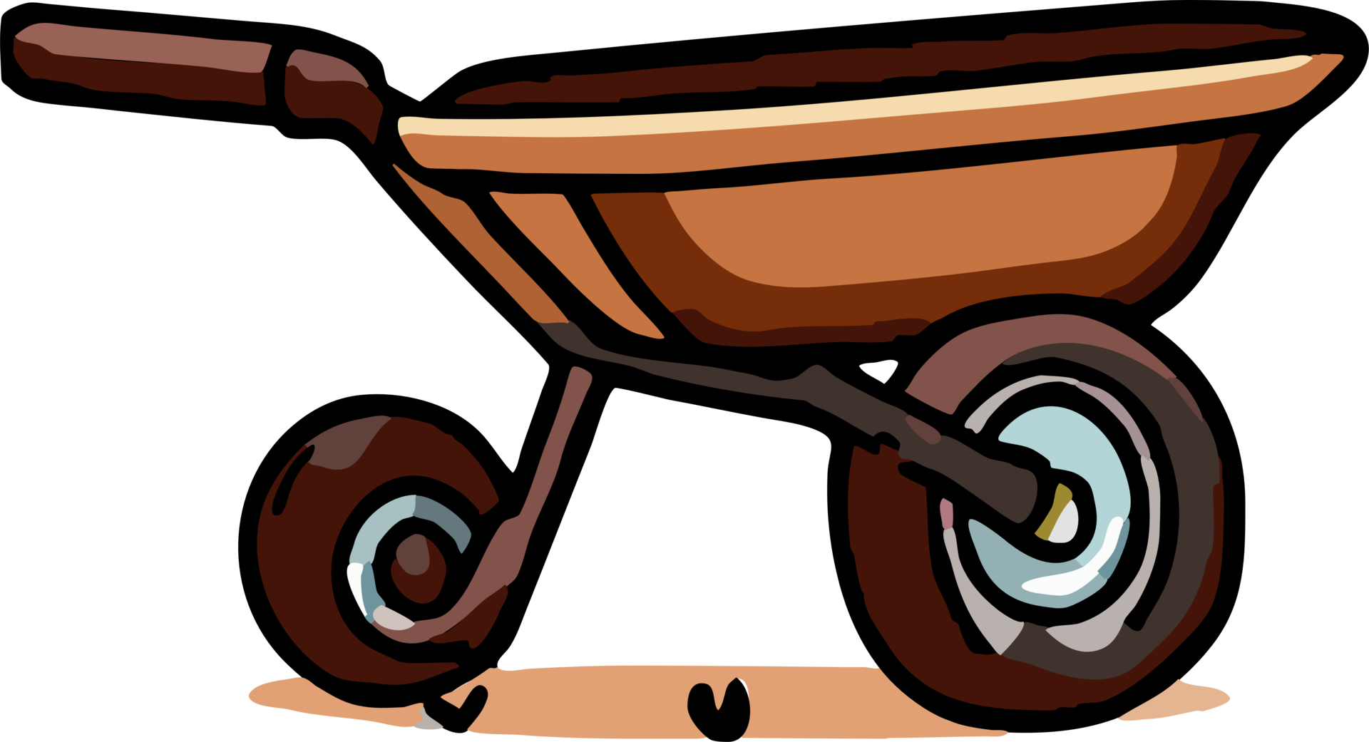 Wheelbarrow png graphic clipart design 23743747 PNG