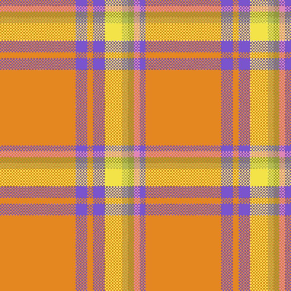 Texture seamless textile. Background tartan vector. Pattern fabric check plaid. vector
