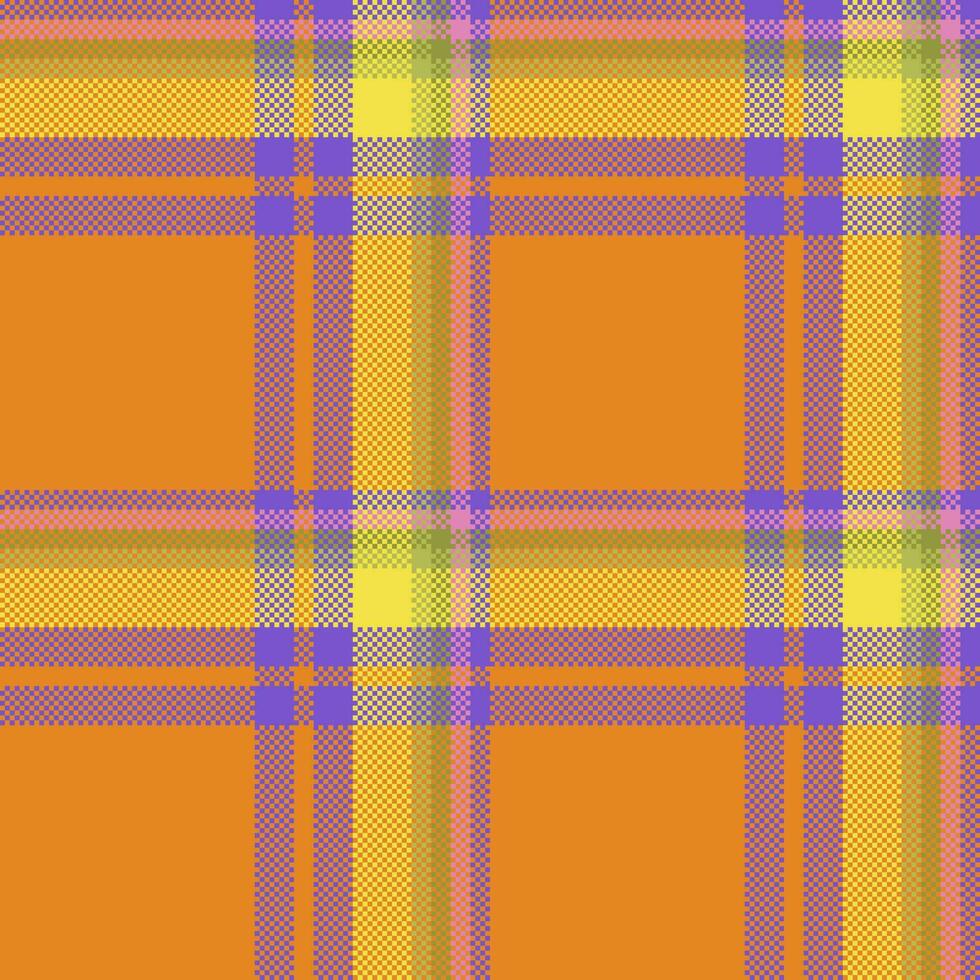 Texture seamless textile. Background tartan vector. Pattern fabric check plaid. vector