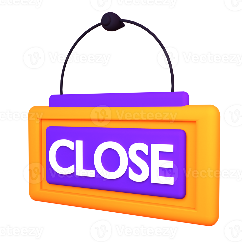 3d illustration close object. png