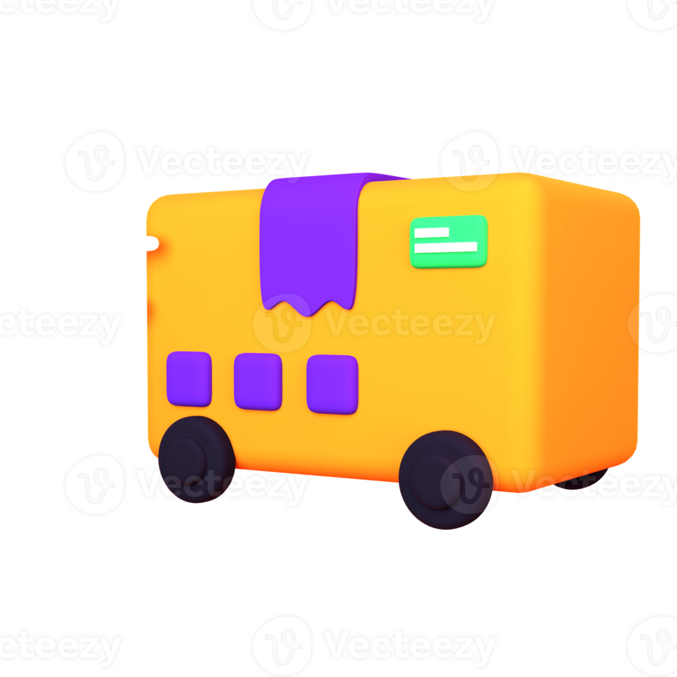 3d illustration delivery object. png
