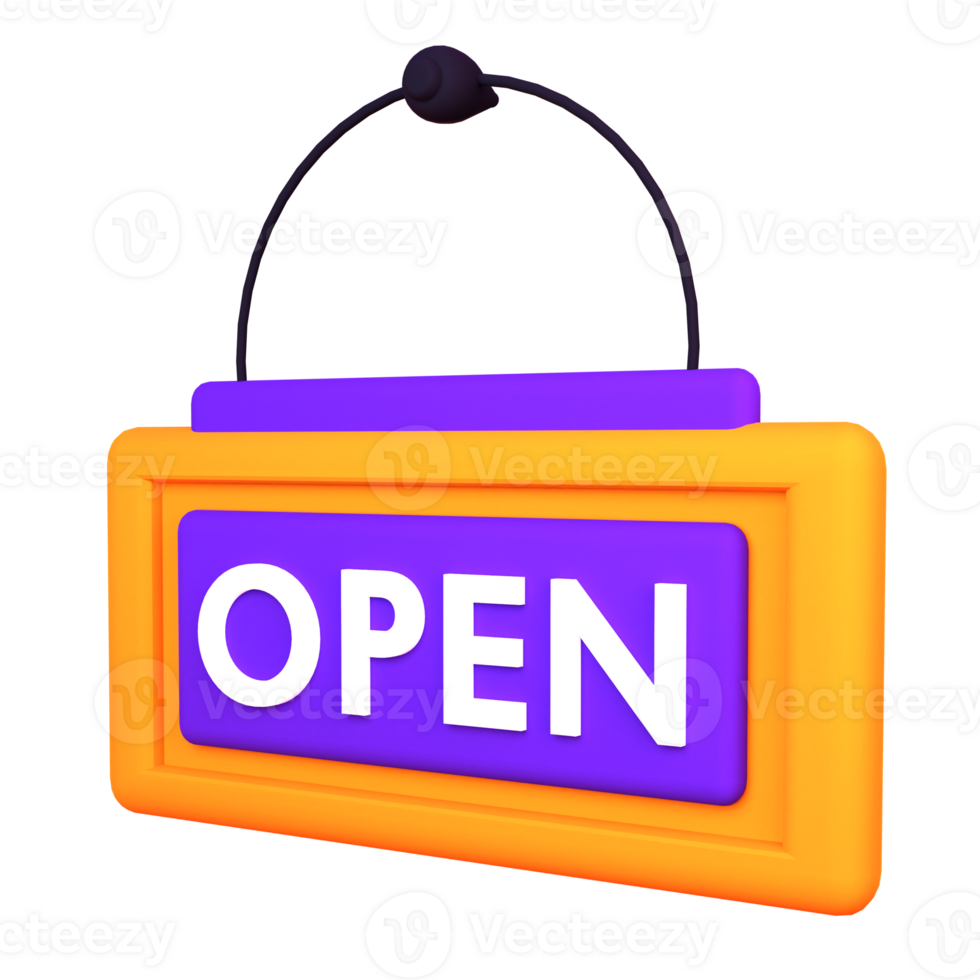 3d illustration open object. png