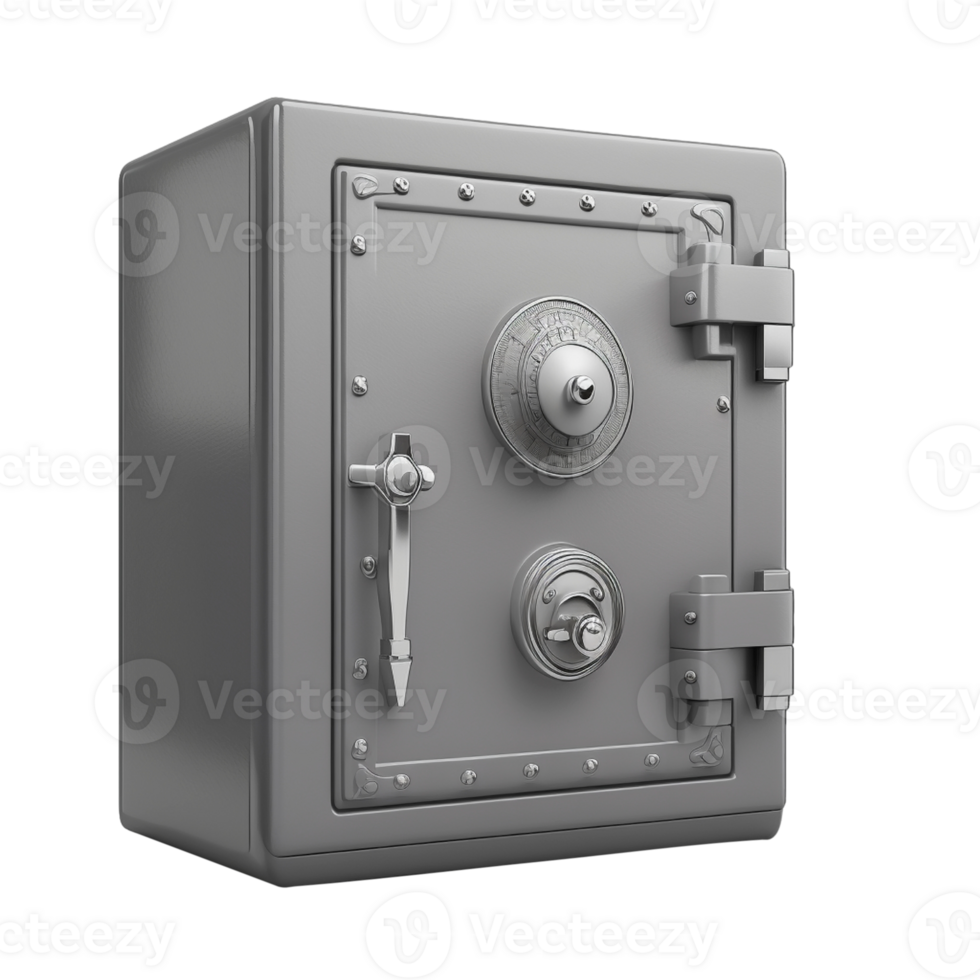 Safe box icon on transparent background, created with png