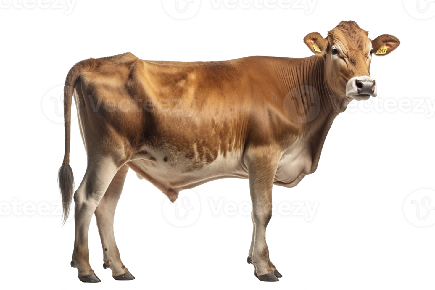 Jersey cow, created with png
